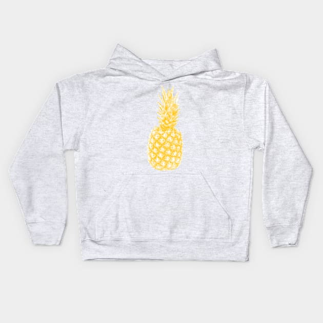 Tropical Pineapple Kids Hoodie by WickedFaery